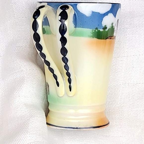 Antique Royal Bayreuth Bavaria Fine China Double Handle Pitcher - Picture 6 of 11